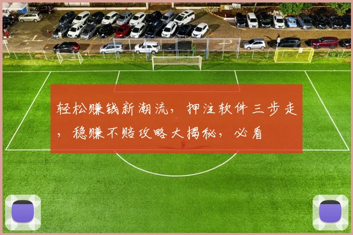 轻松赚钱新潮流，押注软件三步走，稳赚不赔攻略大揭秘，必看